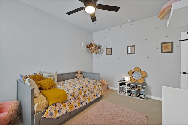 1373 Silverthorn Trl, Justin, TX 76247 - bedroom featuring carpet floors and ceiling fan