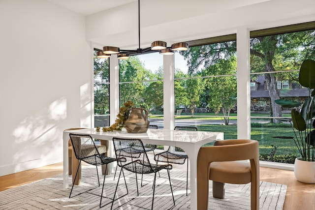 view of sunroom / solarium