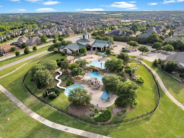 1803 Timber Ridge Dr, Frisco, TX 75036 - aerial view of property's location featuring nearby suburban area and a pool area