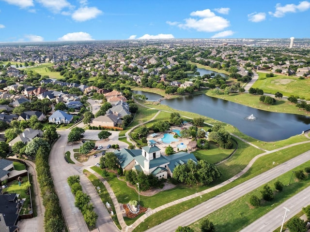 1803 Timber Ridge Dr, Frisco, TX 75036 - aerial view of property and surrounding area with a large body of water and nearby suburban area