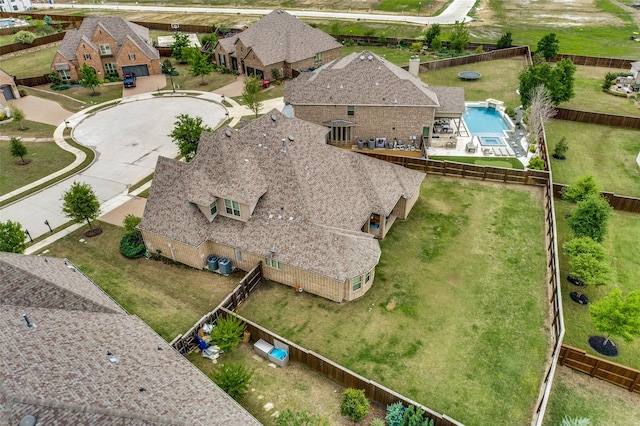 4011 Hollywood Park Ct, Celina, TX 75009 - aerial perspective of suburban area with a pool area