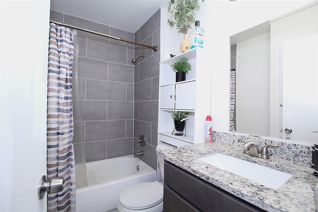 710 Longbeach Dr, Garland, TX 75043 - full bath featuring shower / bath combo, toilet, and vanity