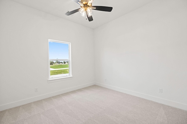 737 Burr Oak Ln, Weatherford, TX 76085 - unfurnished room with ceiling fan, baseboards, and light colored carpet