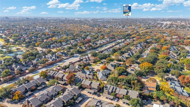 aerial view featuring a residential view