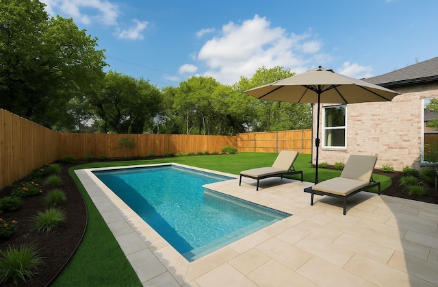 6810 Windward View Dr, Rowlett, TX 75088 - view of swimming pool featuring a patio area