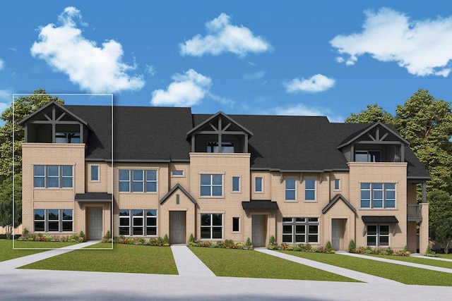 4847 Fuller Ct Unit 802, Irving, TX 75038 - townhome / multi-family property featuring brick siding and a front yard
