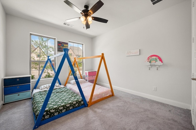 9300 Pecan Woods Trl, Argyle, TX 76226 - bedroom featuring carpet flooring, baseboards, and a ceiling fan