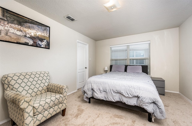 3412 San Lucas Ln, Denton, TX 76208 - bedroom with carpet, baseboards, and a textured ceiling