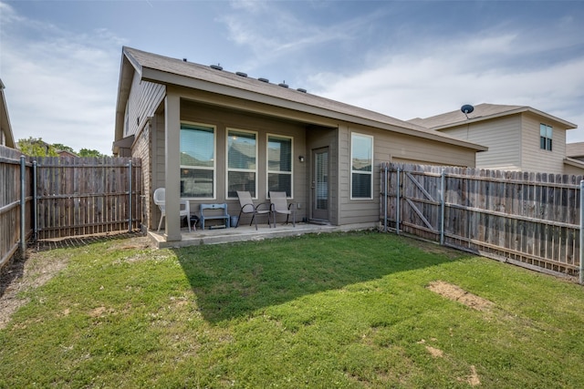 3412 San Lucas Ln, Denton, TX 76208 - back of property featuring a patio area
