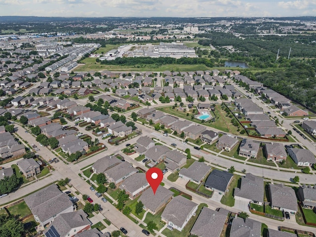 3412 San Lucas Ln, Denton, TX 76208 - aerial view of property and surrounding area featuring nearby suburban area