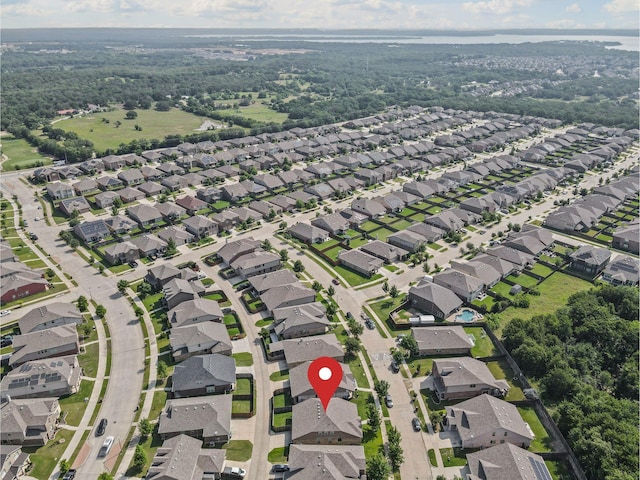 3412 San Lucas Ln, Denton, TX 76208 - aerial view of property and surrounding area with nearby suburban area