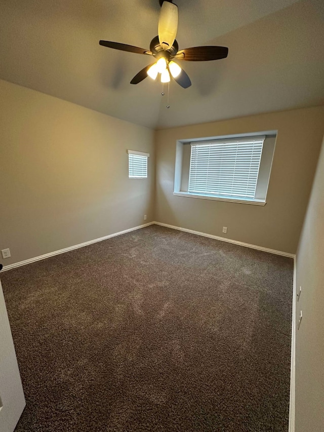 1217 Timber Grove Ter, Little Elm, TX 76227 - unfurnished room featuring ceiling fan, baseboards, and carpet flooring