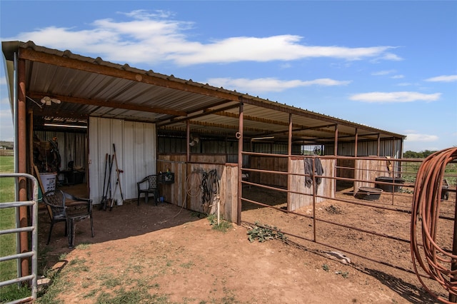 view of stable