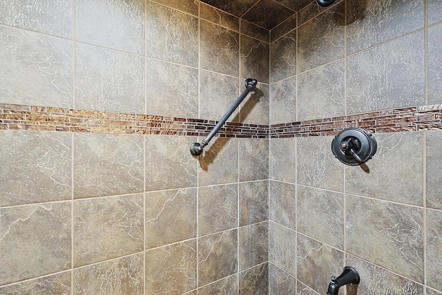 details with tiled shower