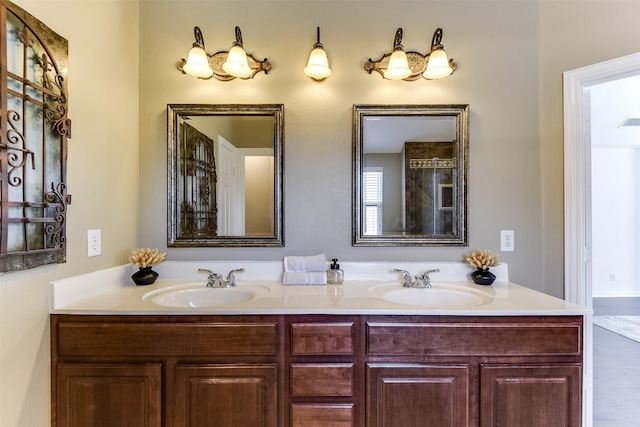 6807 Lagoon Dr, Grand Prairie, TX 75054 - full bathroom featuring double vanity
