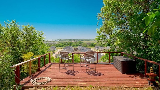 view of wooden terrace