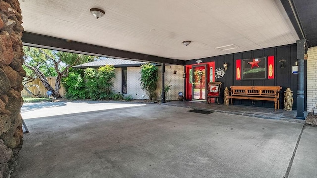exterior space with covered porch