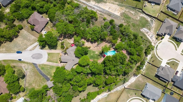 aerial view featuring a residential view