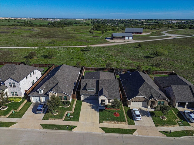 drone / aerial view featuring a residential view