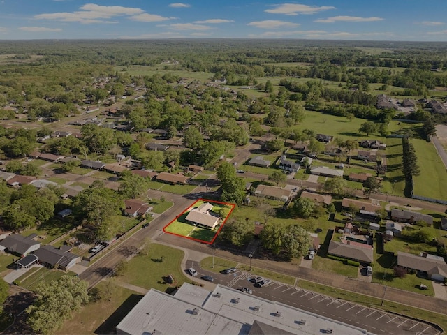 314 Cedar, Mount Pleasant, TX 75455 - birds eye view of property with a residential view and a wooded view