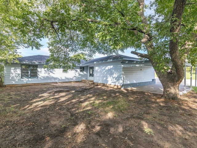 view of rear view of property