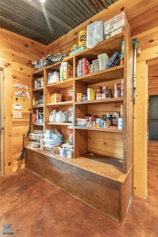 view of storage room