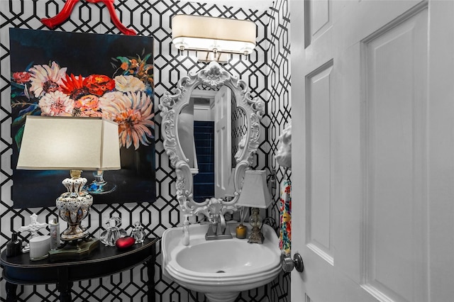 bathroom with a sink