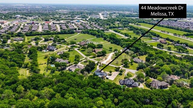 drone / aerial view featuring a residential view