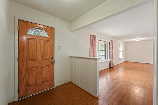 foyer with baseboards