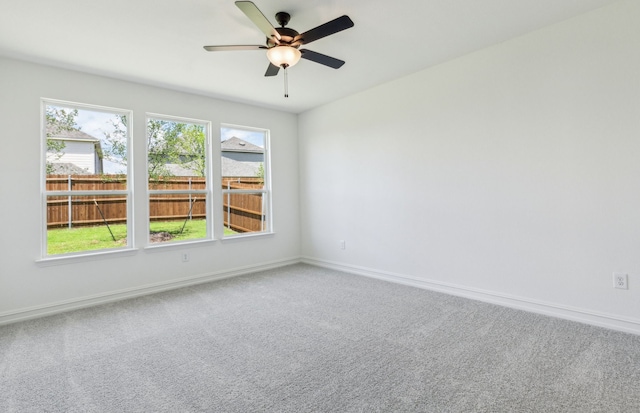 3470 Marginal Dr, Mckinney, TX 75071 - carpeted empty room with ceiling fan and baseboards