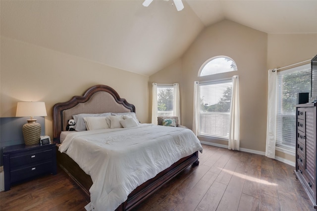 113 Bob White Ct, Rockwall, TX 75087 - bedroom featuring wood finished floors, ceiling fan, and multiple windows