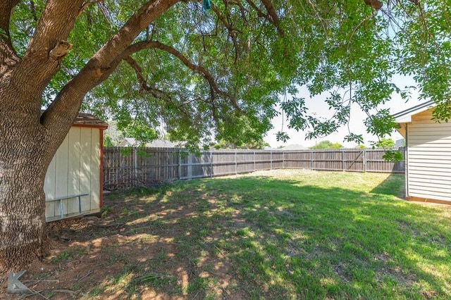 3833 Dana Ct, Abilene, TX 79606 - view of yard featuring a fenced backyard