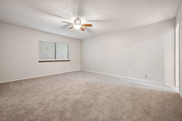 6606 Greenfield Dr, Arlington, TX 76016 - carpeted spare room featuring baseboards and ceiling fan