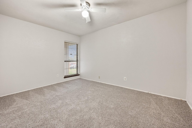6606 Greenfield Dr, Arlington, TX 76016 - unfurnished room with carpet floors, baseboards, and ceiling fan
