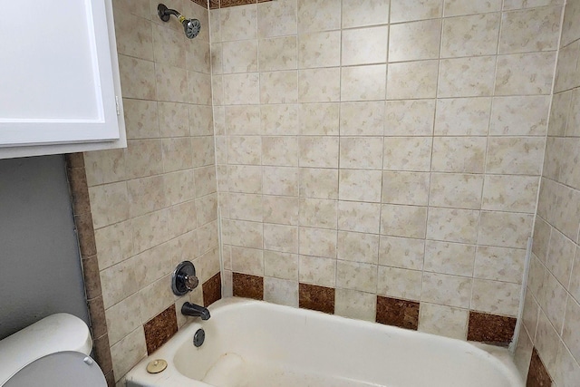 full bath featuring bathing tub / shower combination and toilet