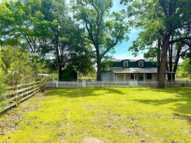 111 County Road 2156, Quitman, TX 75783 - view of yard with a fenced front yard