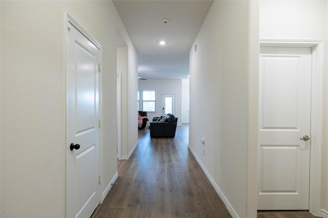 2712 Cain Dr, Anna, TX 75409 - corridor with wood finished floors and baseboards