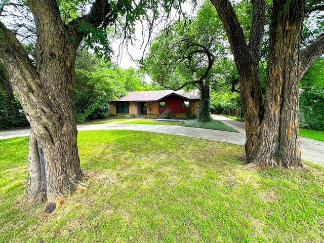 2713 Yorkshire Dr, Sherman, TX 75092 - view of front of house featuring curved driveway and a front lawn