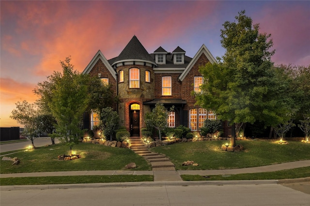 1920 Sandstone Dr, Frisco, TX 75034 - view of front of property featuring brick siding and a lawn