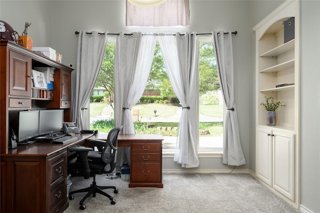 2101 Bois D Arc Dr, Sherman, TX 75092 - home office featuring light colored carpet and baseboards