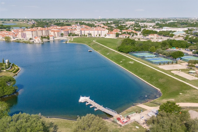 1809 Cotton Mill Dr, Mckinney, TX 75072 - bird's eye view featuring a water view