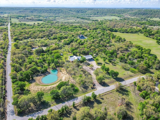 1350 Bennett Rd, Millsap, TX 76066 - birds eye view of property with a forest view