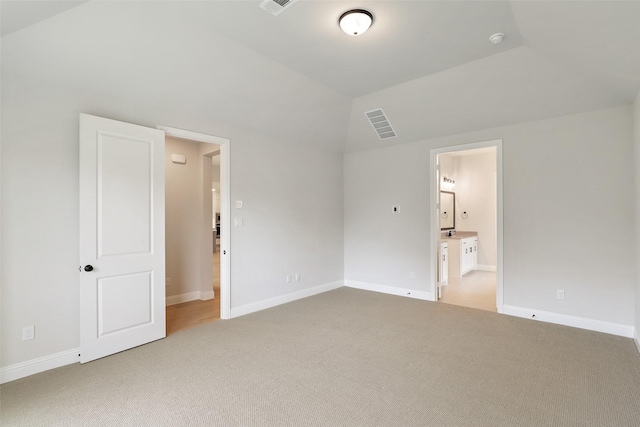 1525 Wild Indigo Dr, Mansfield, TX 76063 - unfurnished bedroom with connected bathroom, light carpet, visible vents, and baseboards