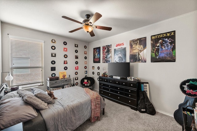 14116 Rabbit Brush Ln, Fort Worth, TX 76052 - carpeted bedroom featuring a ceiling fan