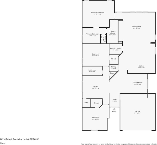 14116 Rabbit Brush Ln, Fort Worth, TX 76052 - plan