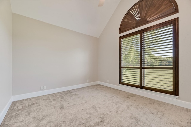 1281 Vz County Road 2120, Canton, TX 75103 - unfurnished room featuring lofted ceiling, baseboards, and carpet flooring