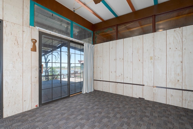 spare room featuring carpet flooring