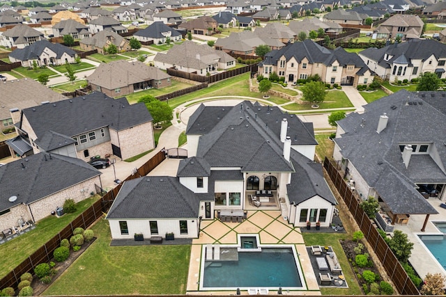 1501 Latigo Ct, Prosper, TX 75078 - aerial perspective of suburban area with a pool