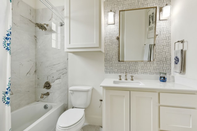 1501 Latigo Ct, Prosper, TX 75078 - bathroom featuring shower / tub combo, toilet, vanity, and baseboards