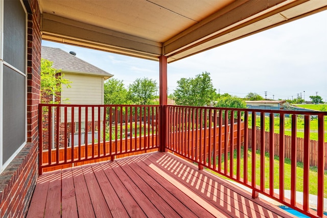 view of wooden terrace